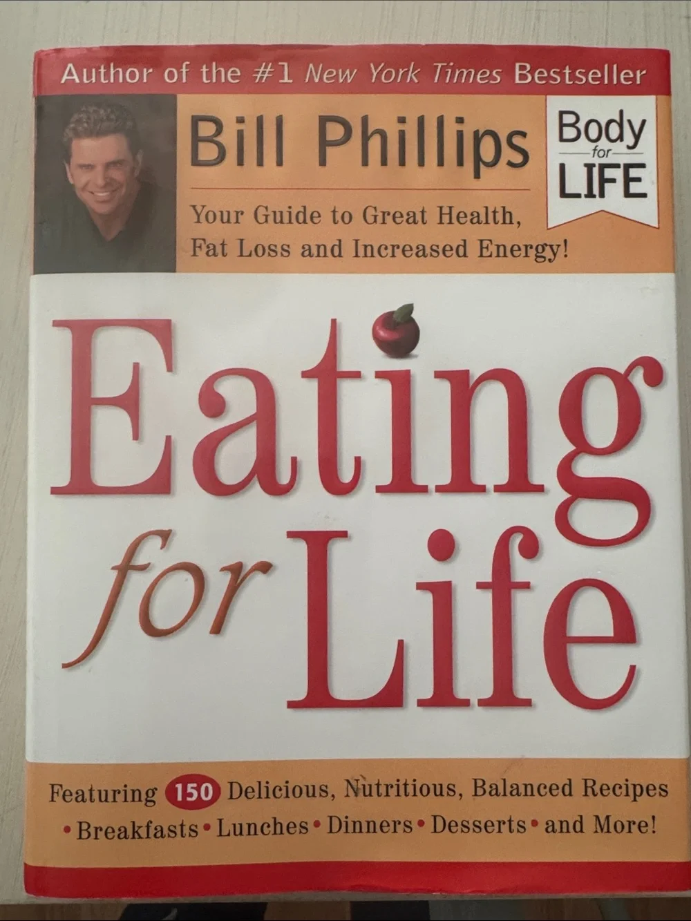 Eating for Life cookbook-in like new condition